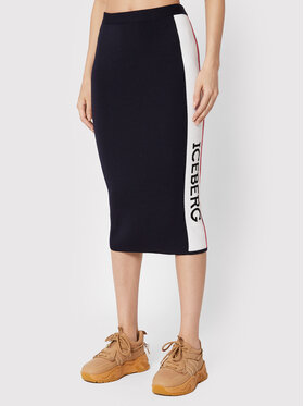 Iceberg Iceberg Пола тип молив 22II2P0AC027010 Тъмносин Slim Fit