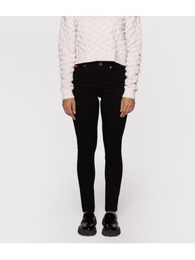 Lee Cooper Lee Cooper Jeansy SCARLET 8151 Czarny Skinny Fit