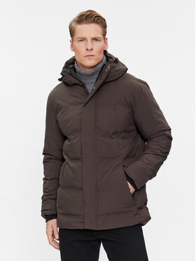 4F 4F Kurtka zimowa 4FAW23TDJAM249 Khaki Regular Fit