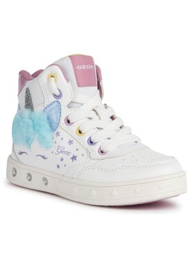 Geox Geox Tenisice J Skylin Girl J368WC 054AS C0653 D Bijela