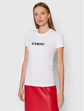Iceberg Iceberg T-Shirt 21II2P0F0716309 Biały Regular Fit