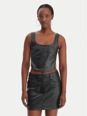 adidas adidas Top Pleather KE5041 Nero Slim Fit