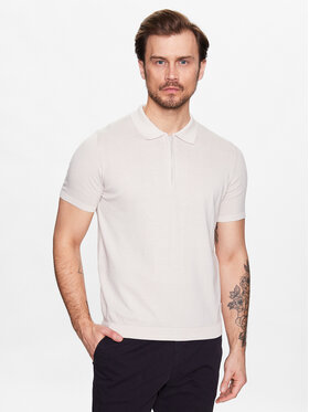 Oscar Jacobson Oscar Jacobson Polo 68023918 Beżowy Regular Fit
