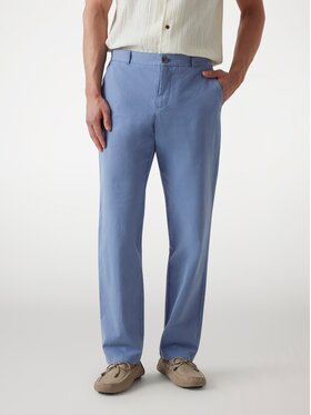 Guess Guess Spodnie materiałowe 175053 Niebieski Regular Fit