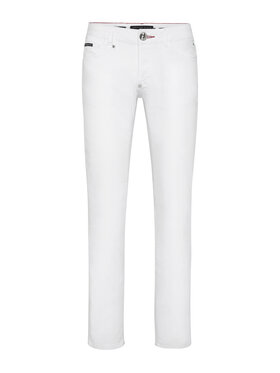 PHILIPP PLEIN PHILIPP PLEIN Džínsy 14873 Biela Straight Leg