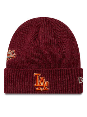 New Era New Era Kapa LA Dodgers World Series Patch Cuff Knit Beanie 60580732 Crvena