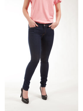 Lee Lee Jeansy Scarlett Solid Blue Granatowy Skinny Fit