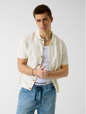 Guess Guess T-Shirt 181628 Beżowy Classic Fit