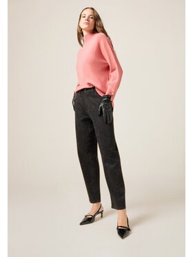 Oltre Oltre Jeansy P454R108937N033 Czarny Baggy Fit
