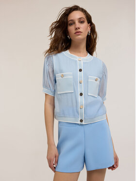 Motivi Motivi Koszula 5222Q000787N0R4 Turkusowy Regular Fit