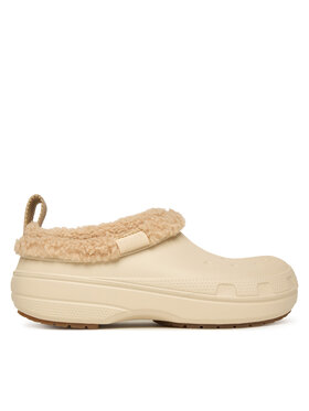 Crocs Crocs Παντόφλες Classic Lined Shorty 211380 Εκρού