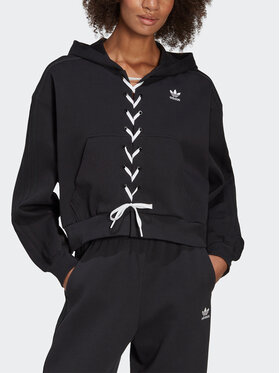 adidas adidas Bluză Always Original Laced HK5057 Negru Relaxed Fit