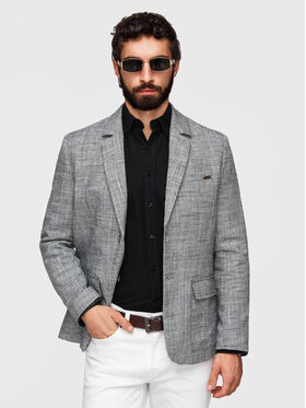 Ombre Ombre Marynarka M169 Czarny Regular Fit