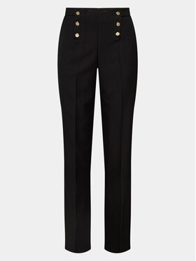 NAF NAF NAF NAF Текстилни панталони YHNP77 Черен Regular Fit