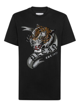 PHILIPP PLEIN PHILIPP PLEIN Tričko 14935 Čierna Regular Fit