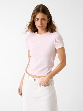 Guess Jeans Guess Jeans T-Shirt 180328 Różowy Classic Fit