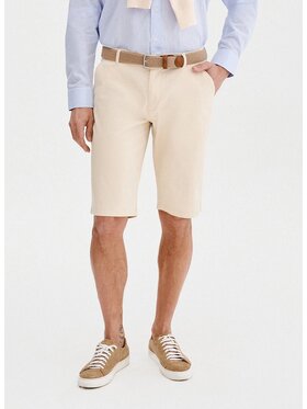 Pako Lorente Pako Lorente Szorty materiałowe P25SB-WS-005 Beżowy Classic Fit