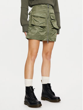 Alpha Industries Alpha Industries Spódnica mini 148066 Zielony Regular Fit