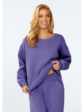 DKaren Sport DKaren Sport Bluza Rehema Fioletowy Relaxed Fit