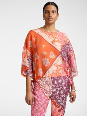 Elena Mirò Elena Mirò Bluzka 2220E300353N001 Pomarańczowy Boxy Fit