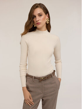 Motivi Motivi Maglione M360W003443N011 Bianco Slim Fit