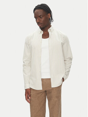 Lindbergh Lindbergh Koszula 30-203536B Beżowy Regular Fit