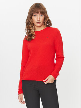 Tommy Hilfiger Tommy Hilfiger Sweter WW0WW40264 Pomarańczowy Regular Fit