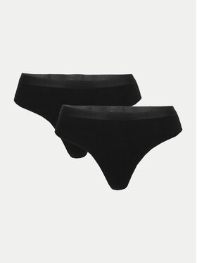 4F 4F 2er-Set Stringtangas 4FWMM00UPTSF026 Schwarz