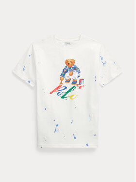 Polo Ralph Lauren Polo Ralph Lauren Тишърт Bear Ss Cn 323925604001 Бял Regular Fit