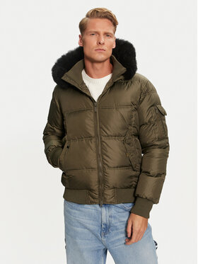 Bomboogie Bomboogie Geacă din puf JM603VTNIW3 Verde Regular Fit