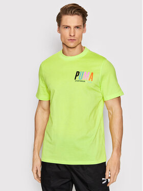 Puma Puma T-shirt SWxP Graphic 533623 Jaune Regular Fit