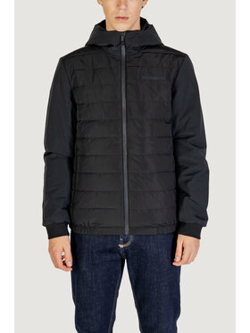 Calvin Klein Calvin Klein Giacca di pelle TECHNICAL MIX MEDIA Nero Casual Fit