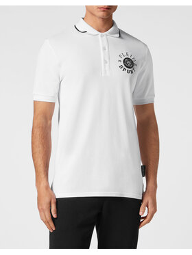 Plein Sport Plein Sport Polokošeľa 13033 Biela Slim Fit