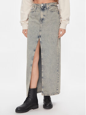Calvin Klein Jeans Calvin Klein Jeans Jeansrock Front Split Maxi Denim Skirt J20J222869 Blau Slim Fit