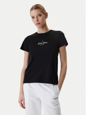 Guess Jeans Guess Jeans T-Shirt W6RI18 J1314 Μαύρο Regular Fit