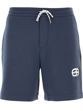 Emporio Armani Emporio Armani Bavlnené šortky 3L1PFU 1JHSZ Tmavomodrá Regular Fit
