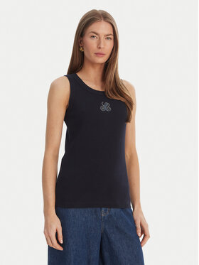 Luisa Spagnoli Luisa Spagnoli Top Bordo 543281 Granatowy Slim Fit