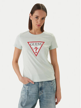 Guess Guess T-särk W1YI1B I3Z14 Roheline Regular Fit
