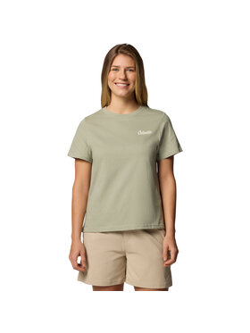 Columbia Columbia T-Shirt Columbia Rolling Bend Graphic SS Tee Zielony Regular Fit