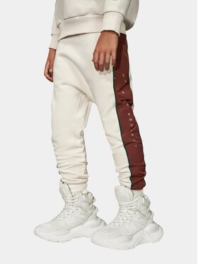 MADE BY SOCIETY MADE BY SOCIETY Ścierka Pantaloni jogger - P36721 Beżowy Basic Fit