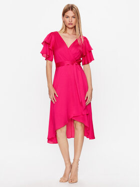DKNY DKNY Koktel haljina DD3F7613 Ružičasta Slim Fit