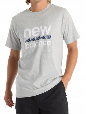 New Balance New Balance T-Shirt MT51940AG Szary Standard Fit