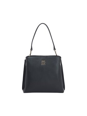Tommy Hilfiger Tommy Hilfiger Дамска чанта Th Timeless Bucket AW0AW15600 Черен
