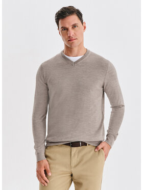 Pako Lorente Pako Lorente Sweter P25WP-2X-018 Beżowy Classic Fit