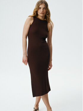 MARI PRETI MARI PRETI Vestito estivo Selena Marrone Slim Fit