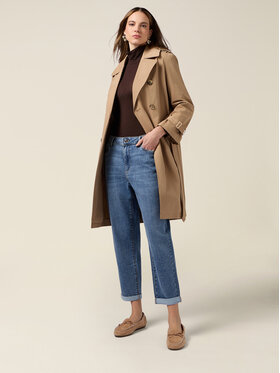 Oltre Oltre Jeansy P579R209121N024 Turkusowy Boy Fit