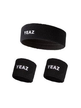 Yeaz Yeaz Zestaw frotek na rękę FAME Schweißbänder-Set Czarny