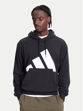 adidas adidas Mikina Essentials Big Logo IN6164 Čierna Regular Fit