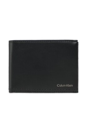 Calvin Klein Calvin Klein Duży Portfel Męski Duo Stitch Bifold 5cc W/Coin L K50K510322 Czarny