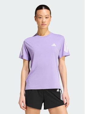 adidas adidas Koszulka techniczna 158728 Fioletowy Regular Fit